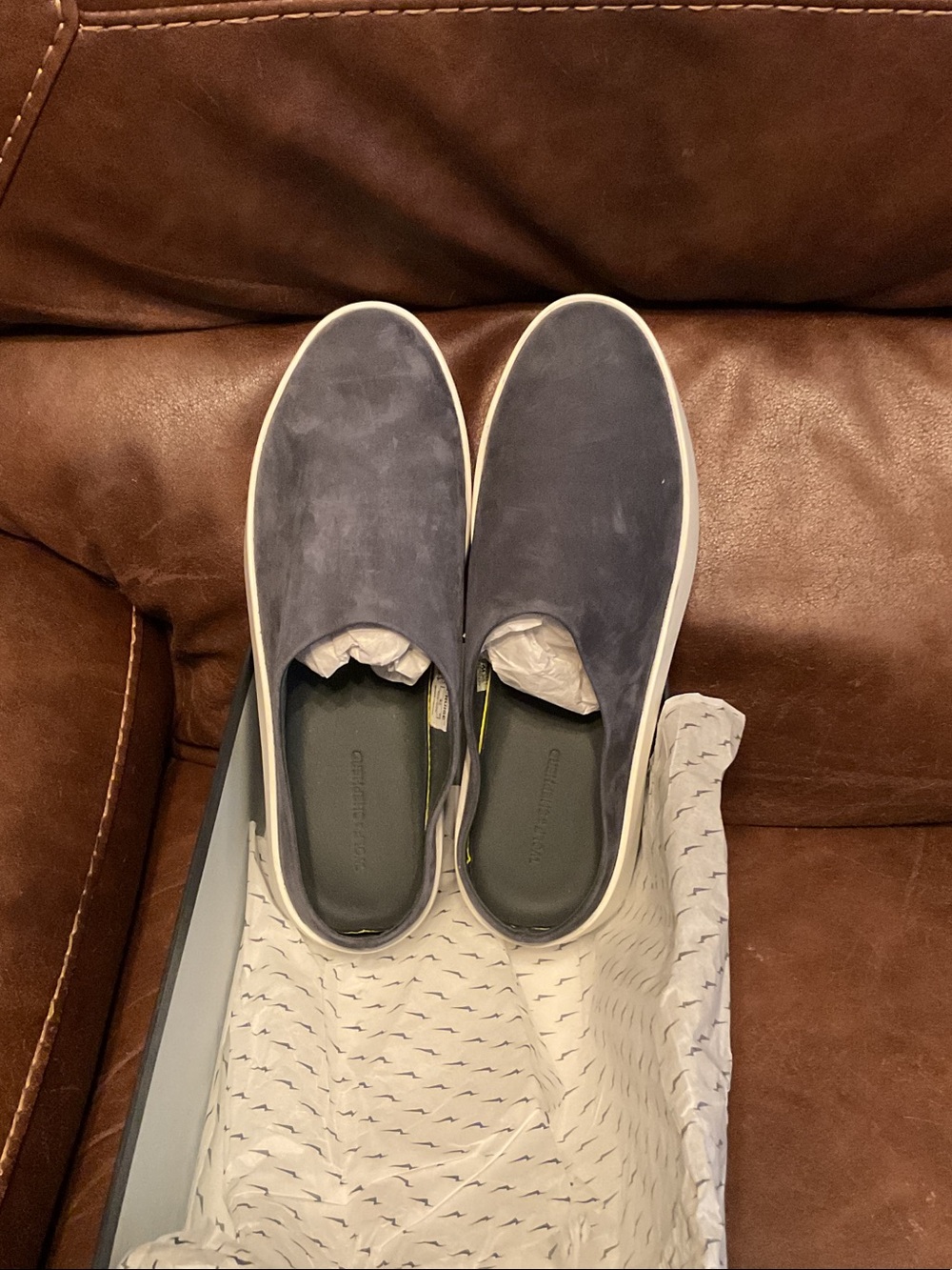Men's Wolf  & Shepherd cruise suede slip on men’s 9/women’s 11